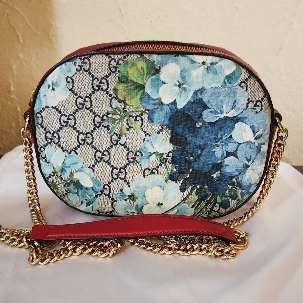 Gucci Blooms Floral Supreme Chain Crossbody